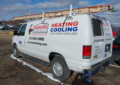 2013 Ford E-250 Commercial z USA, uszkodzony, nr VIN 1FTNE2EWXDDA80471